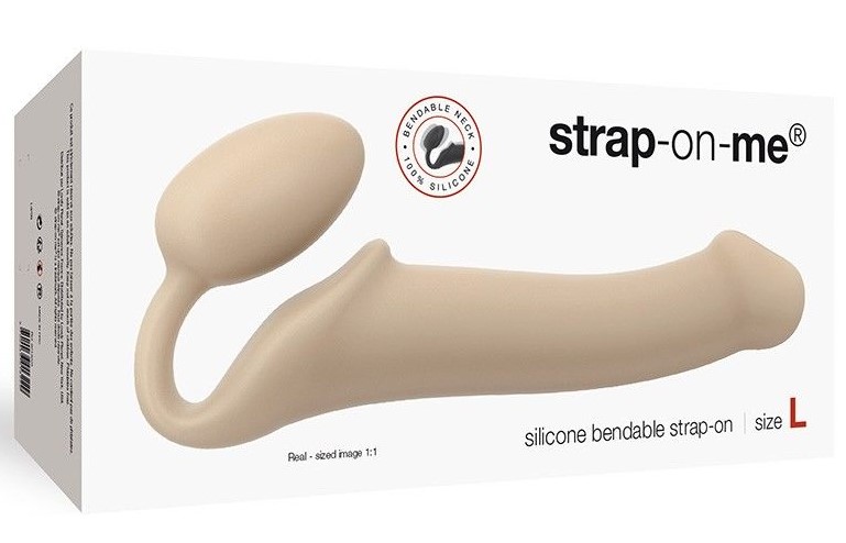 Безремневой страпон Strap-On-Me Dildo Size L, телесный