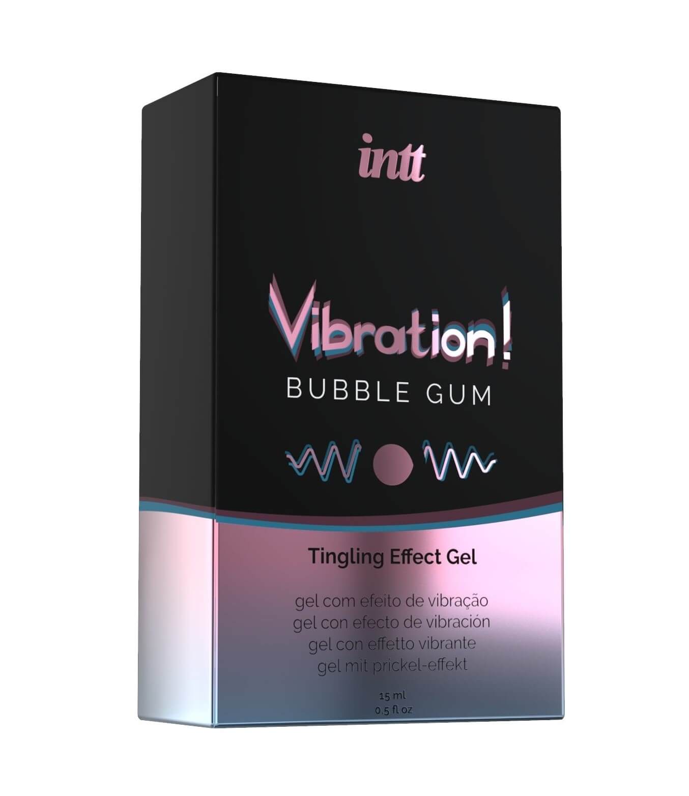 Жидкий вибратор Intt Vibration Bubble Gum - жевательная резинка, 15 мл
