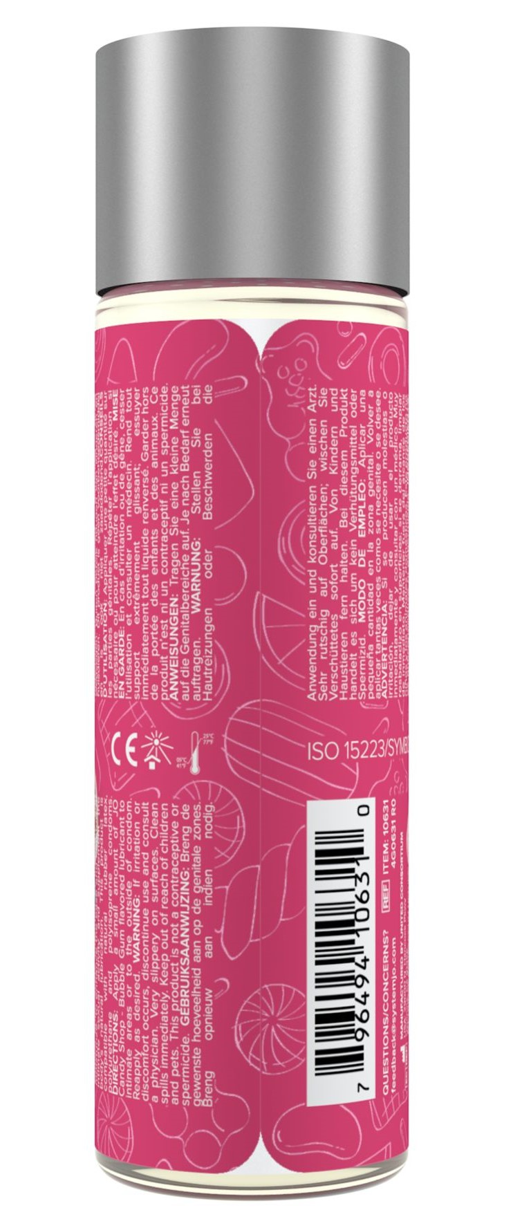 Съедобный лубрикант JO Candy Shop Cotton Candy - сахарная вата, 60 мл
