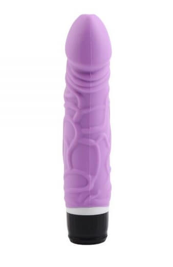 Реалистичный вибратор M-Mello Thick Realistic Dildo - 20 см, фиолетовый
