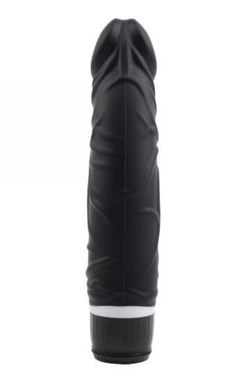 Реалистичный вибратор M-Mello Thick Realistic Dildo - 20 см, черный