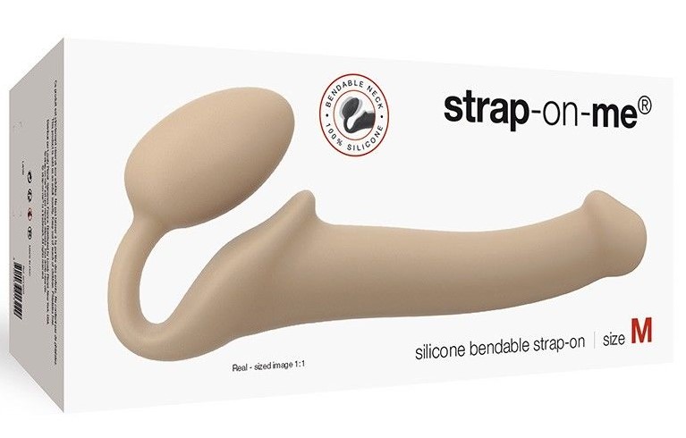 Безремневой страпон Strap-On-Me Dildo Size M, телесный