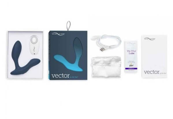 Массажер простаты с дистанционным управлением Vector by We-Vibe, голубой