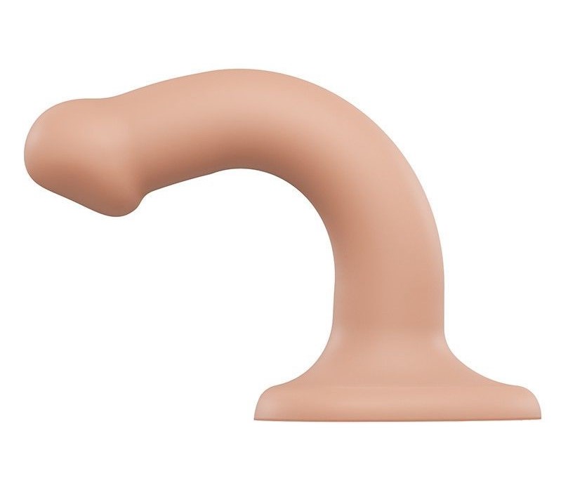 Насадка для страпона Strap-On-Me Dual Density Silicone Bendable Dildo - S, телесная