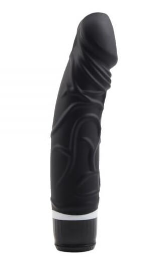 Реалистичный вибратор M-Mello Thick Realistic Dildo - 20 см, черный