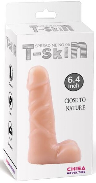 Реалистичный фаллоимитатор T-Skin Spread Me 06, телесный