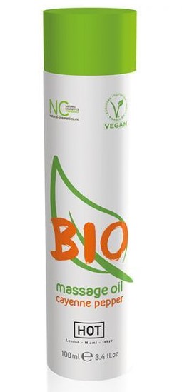 Масло для массажа Hot Bio Massage Oil Cayenne Pepper - перец кайенский, 100 мл