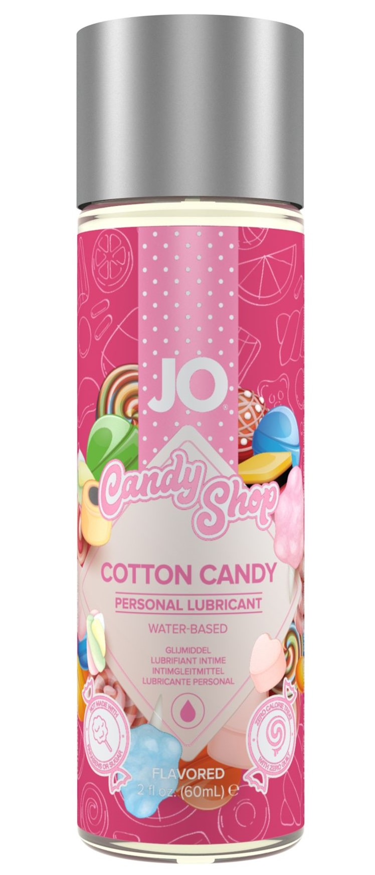 Съедобный лубрикант JO Candy Shop Cotton Candy - сахарная вата, 60 мл