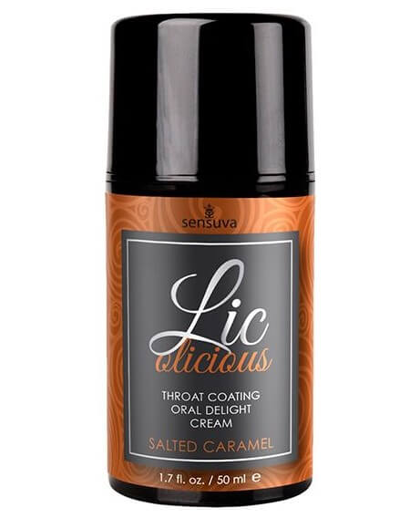 Съедобный крем для минета Sensuva Lic-o-licious Salted Caramel - соленая карамель, 50 мл
