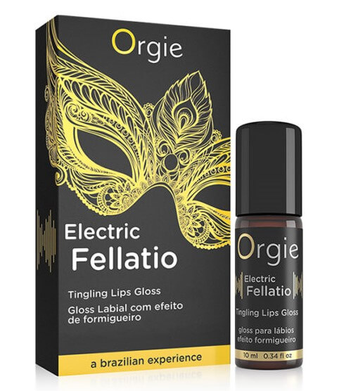 Блеск для губ с эффектом вибрацией Orgie Eletric Fellatio, 15 мл