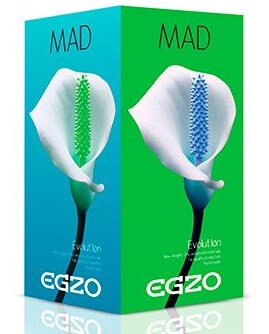 Реалистичный вибратор Mad Egzo Evolution - 21 см, телесный