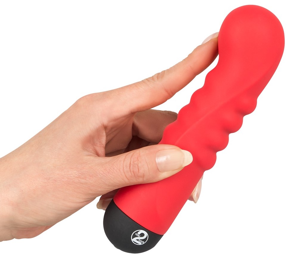 Вибратор Colorful Joy Red Ripple Vibe, красный