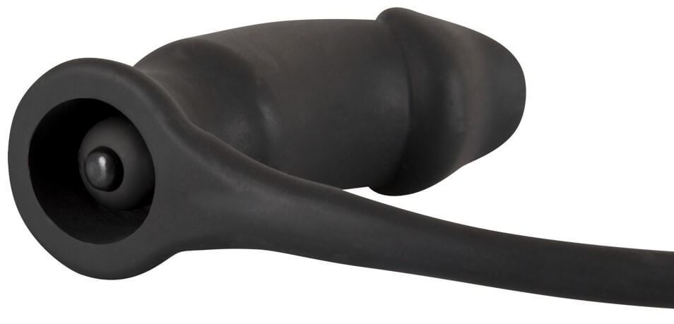 Эрекционное кольцо с вибростимуляцией простаты Black Velvets Vibrating Ring+Plug, черное