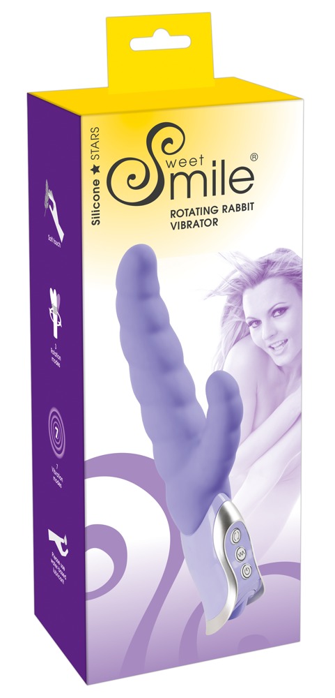 Вибратор кролик с ротацией Smile Rotating Rabbit Vibrator, лиловый