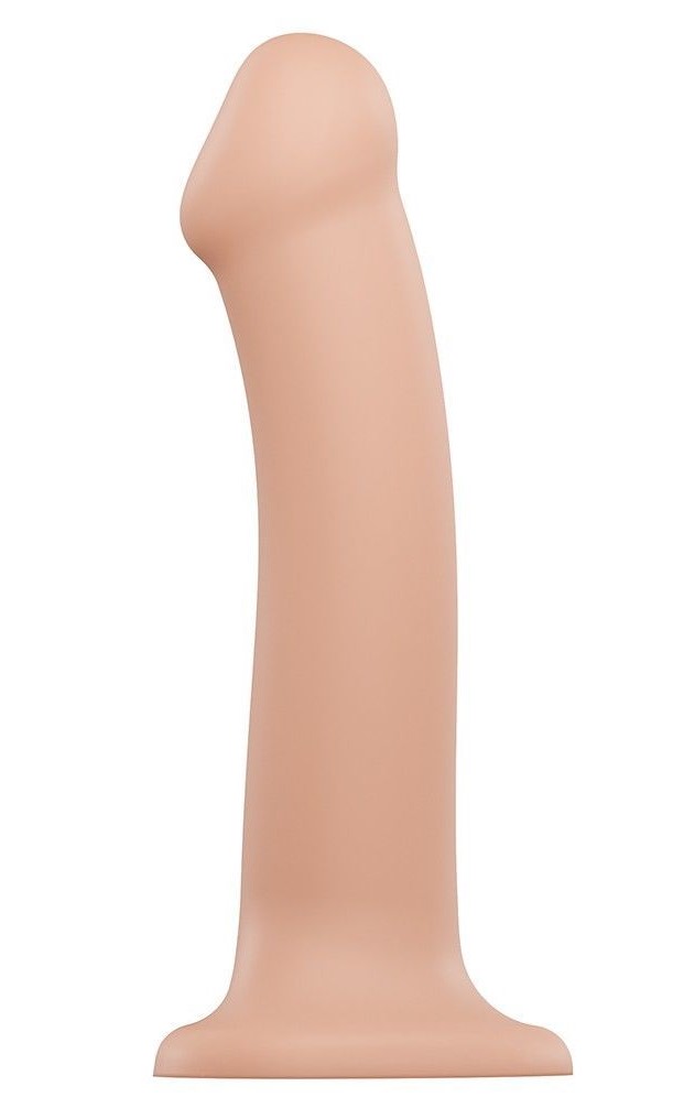 Насадка для страпона Strap-On-Me Dual Density Silicone Bendable Dildo - L, телесная