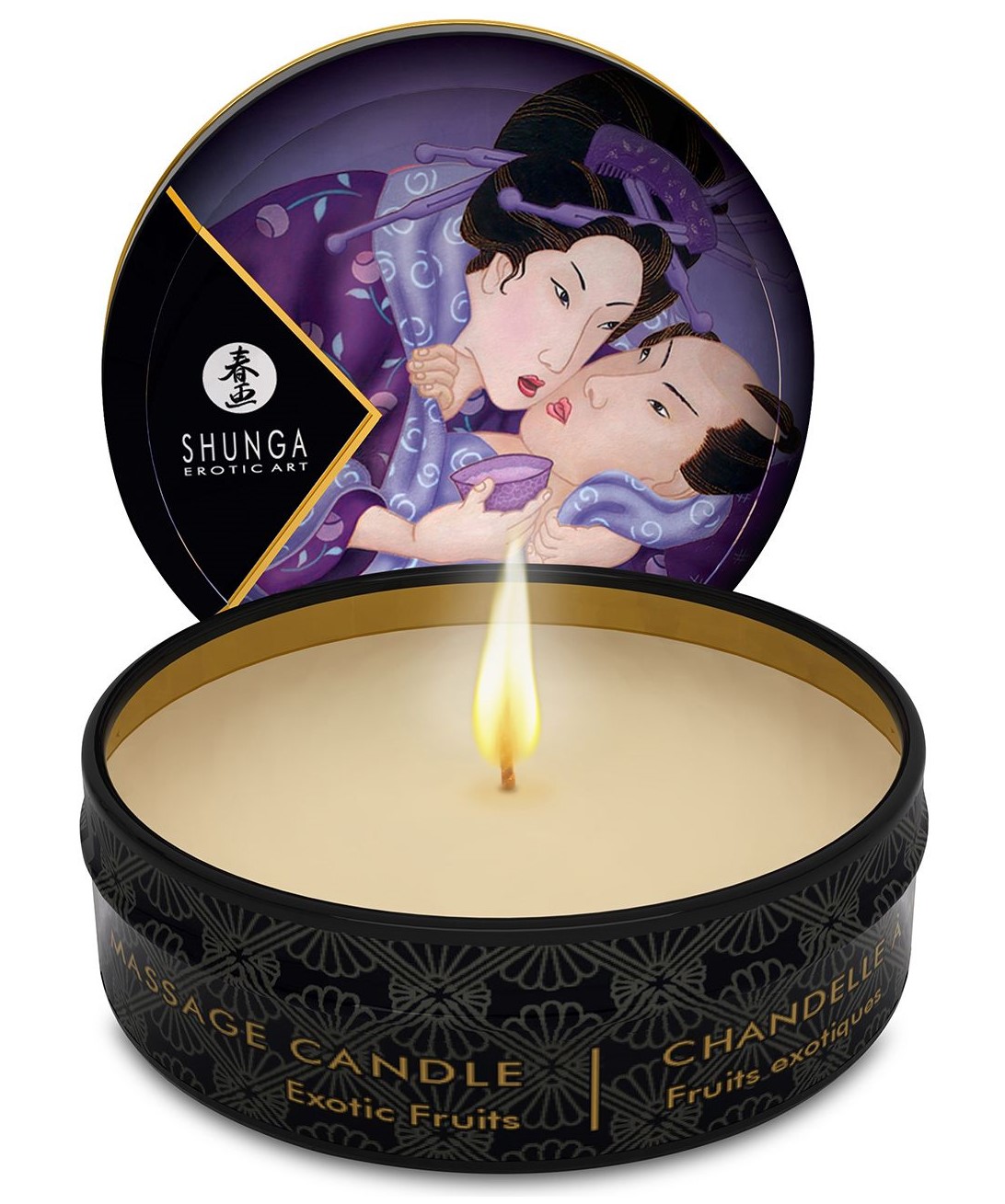 Массажная свеча Shunga Mini Massage Candle Exotic Fruits - экзотические фрукты, 30 мл