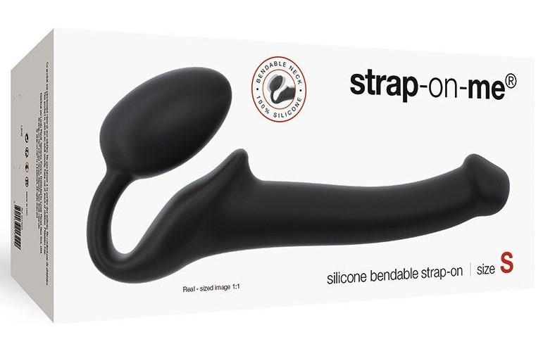 Безремневой страпон Strap-On-Me Dildo Size S, черный