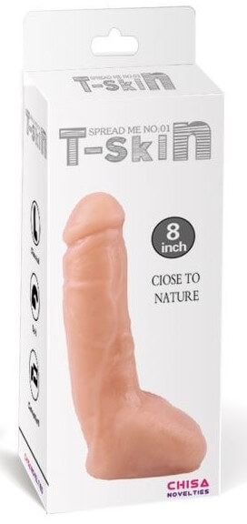 Реалистичный фаллоимитатор T-Skin Spread Me 01, телесный