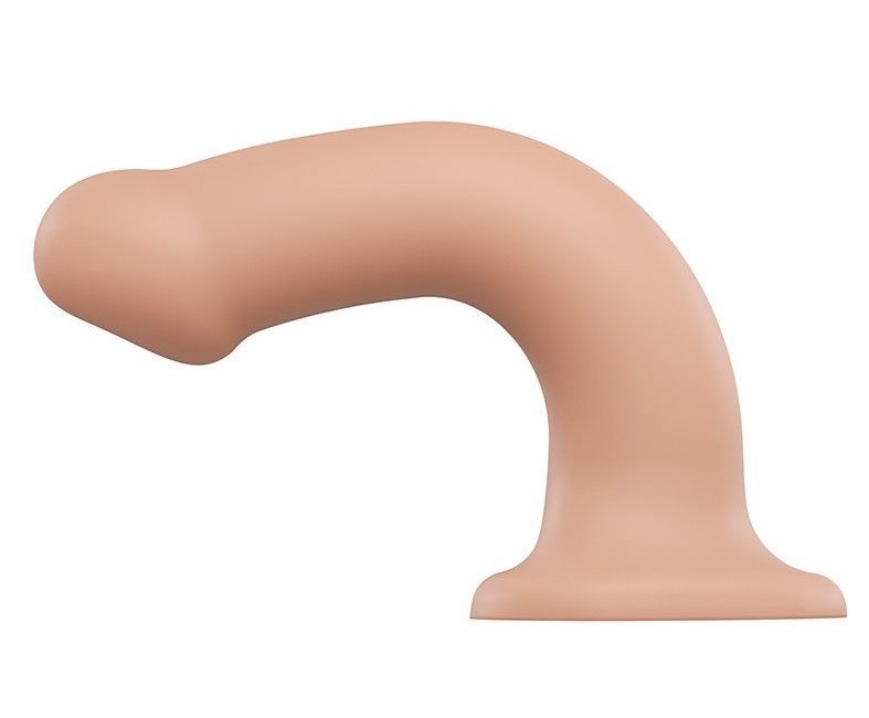 Насадка для страпона Strap-On-Me Dual Density Silicone Bendable Dildo - L, телесная