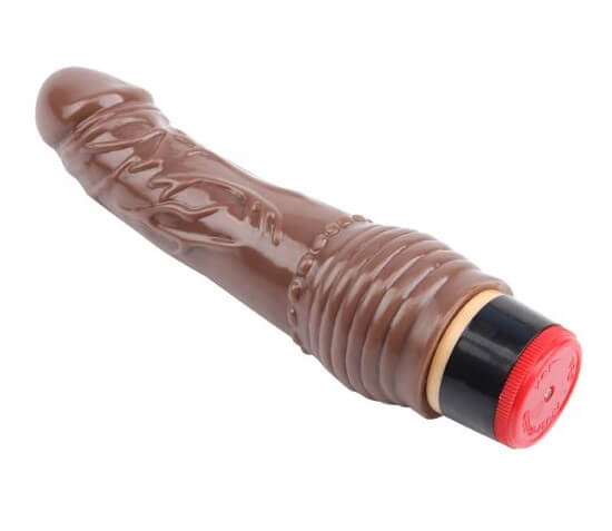 Реалистичный вибратор Real Touch XXX - 19 см, коричневый