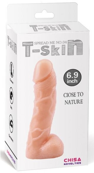 Реалистичный фаллоимитатор T-Skin Spread Me 04, телесный
