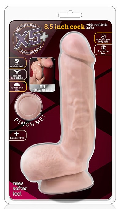 Фаллоимитатор X5 Plus 8.5inch Cock with Realistic Balls
