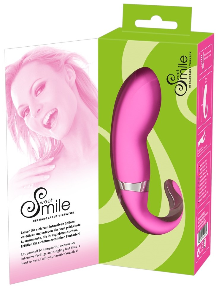 Вибратор для точки G Smile Sweet Rechargeable Vibrator, розовый