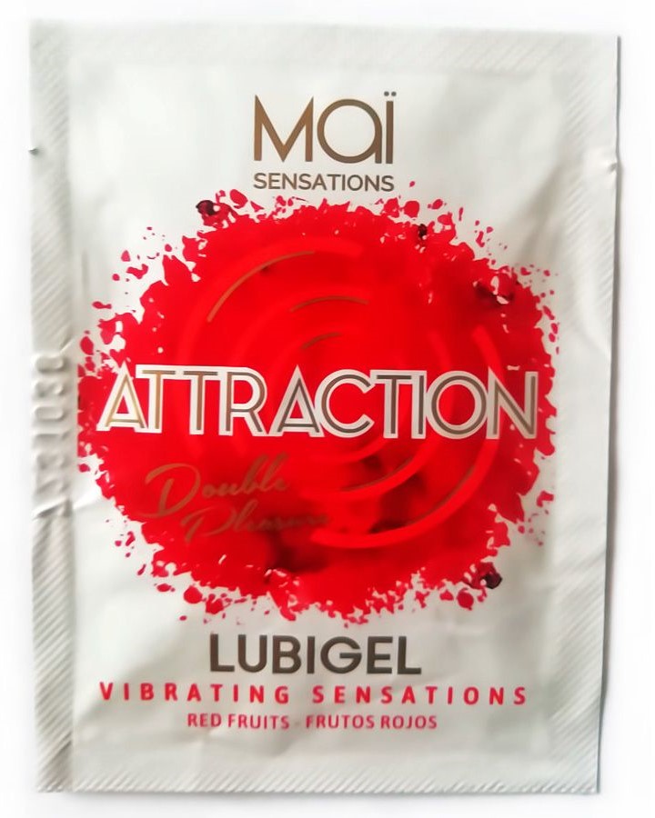 Пробник жидкого вибратора MAI Lubigel Red Fruits - красные фрукты, 5 мл
