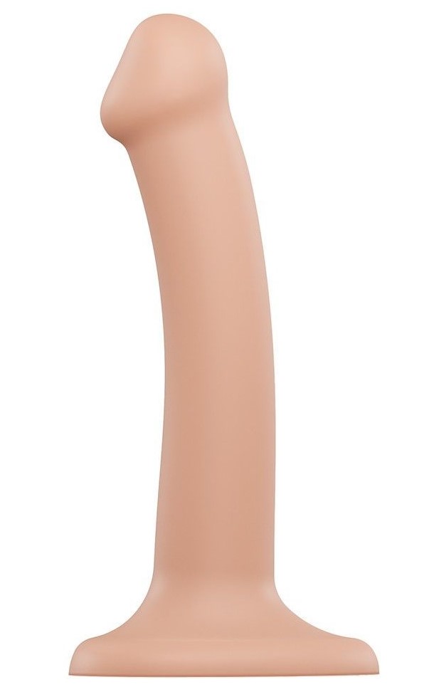 Насадка для страпона Strap-On-Me Dual Density Silicone Bendable Dildo - S, телесная