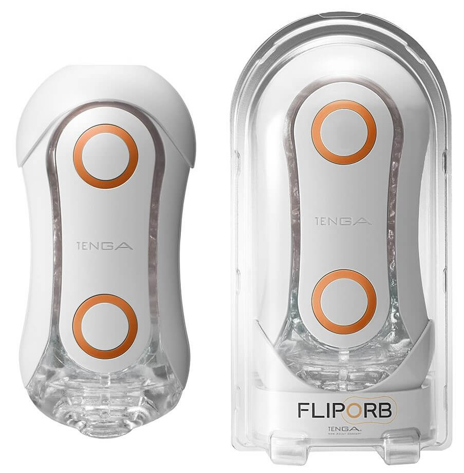 Мастурбатор Tenga Flip Orb Orange Crash, оранжевый