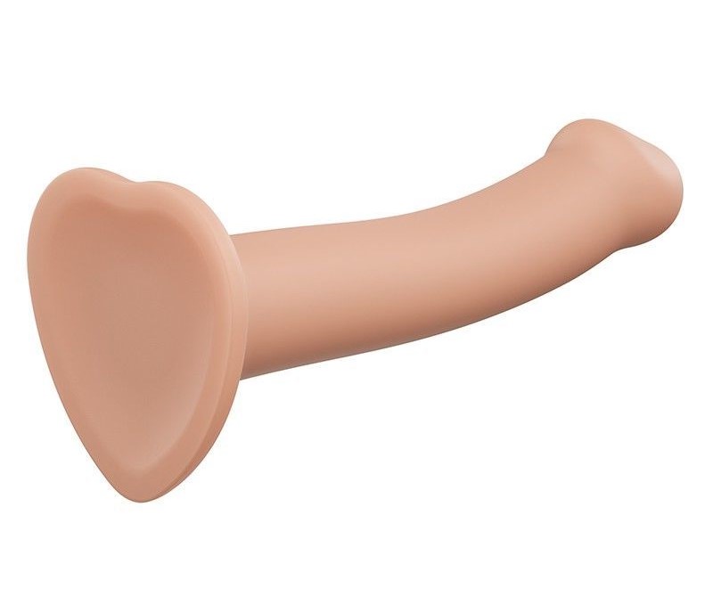 Насадка для страпона Strap-On-Me Dual Density Silicone Bendable Dildo - L, телесная