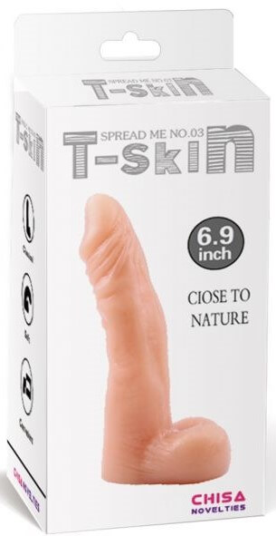 Реалистичный фаллоимитатор T-Skin Spread Me 03, телесный