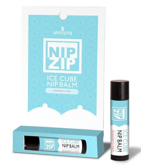 Охлаждающий бальзам для сосков Sensuva Nip Zip Ice Cube Strawberry Mint - клубника с мятой