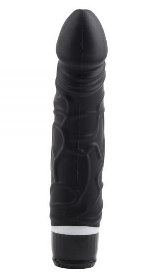 Реалистичный вибратор M-Mello Thick Realistic Dildo - 20 см, черный