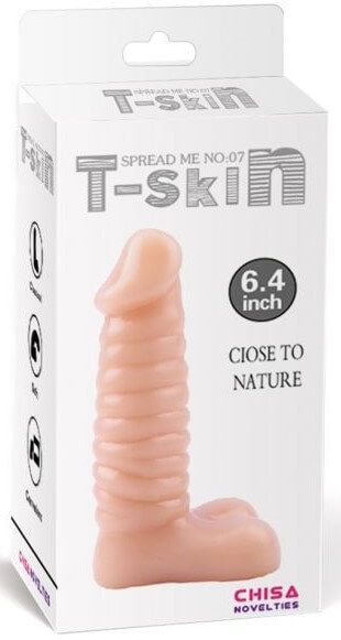 Реалистичный фаллоимитатор T-Skin Spread Me 07, телесный