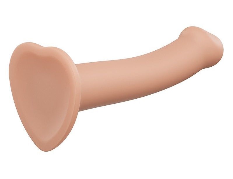Насадка для страпона Strap-On-Me Dual Density Silicone Bendable Dildo - S, телесная