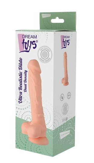 Фаллоимитатор на присоске Ultra Realistic Dildo Dual Density - 20 см
