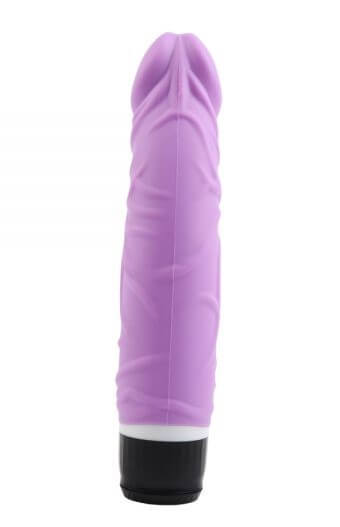 Реалистичный вибратор M-Mello Thick Realistic Dildo - 20 см, фиолетовый