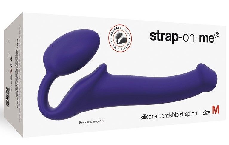 Безремневой страпон Strap-On-Me Dildo Size M, фиолетовый