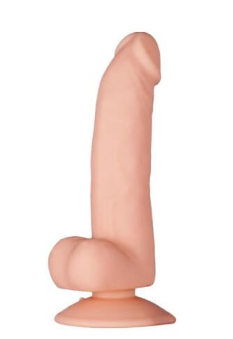 Реалистичный фаллоимитатор Purrfect Silicone Deluxe Dong - 17 см, телесный