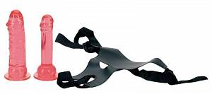 Набор страпонов Crotchless Strap-On Harness